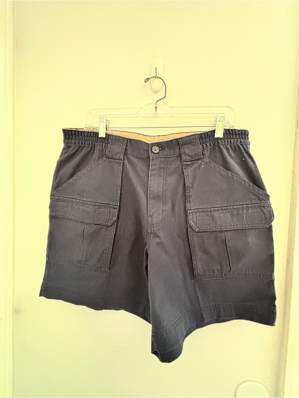 Outdoor Life Men's Black Cargo Shorts with Utility Pockets